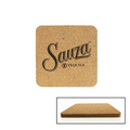 Cork & Fiberboard Square Beverage Coaster